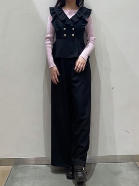 モユク札幌店さん（レディース・159cm）の冬コーディネート