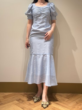 「31 Sons de mode（トランテアン　ソン　ドゥ　モード）のアイテム（ワンピース/ドレス）」を使った、モユク札幌店さん（レディース・158cm）の春コーディネート