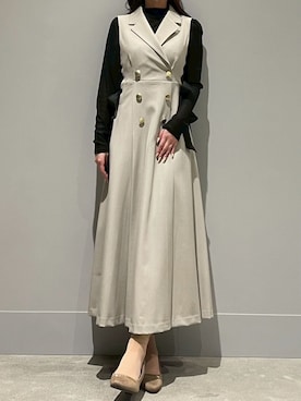 モユク札幌店さん（レディース・159cm）の春コーディネート