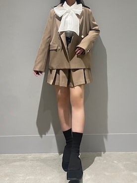 モユク札幌店さん(レディース・159cm)の冬コーディネート