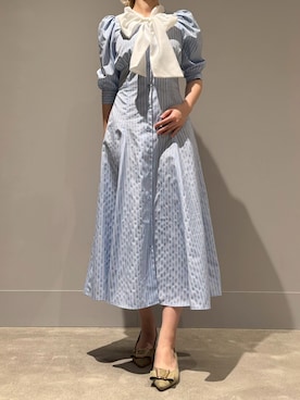 「31 Sons de mode（トランテアン　ソン　ドゥ　モード）のアイテム（ワンピース/ドレス）」を使った、モユク札幌店さん（レディース・158cm）の春コーディネート