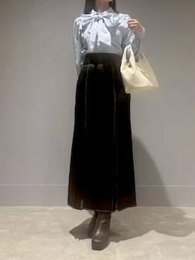 モユク札幌店さん（レディース・158cm）の冬コーディネート