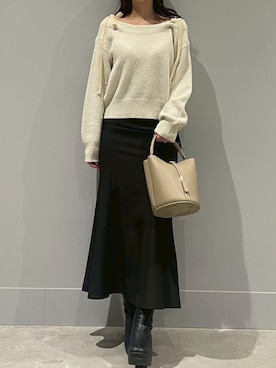 「31 Sons de mode（トランテアン　ソン　ドゥ　モード）のアイテム」を使った、モユク札幌店さん（レディース・159cm）の冬コーディネート