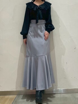 モユク札幌店さん(レディース・159cm)の冬コーディネート