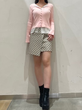 モユク札幌店さん（レディース・159cm）の冬コーディネート