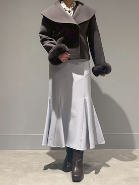 モユク札幌店さん(レディース・158cm)の冬コーディネート