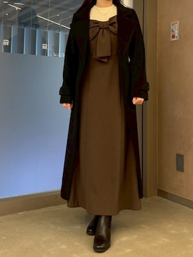 モユク札幌店さん(レディース・158cm)の冬コーディネート