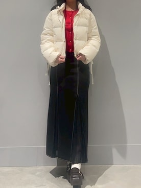 モユク札幌店さん（レディース・159cm）の冬コーディネート