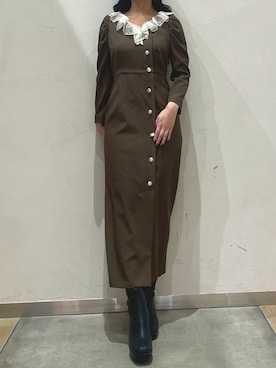 モユク札幌店さん(レディース・159cm)の冬コーディネート