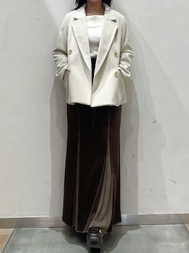 モユク札幌店さん（レディース・159cm）の冬コーディネート