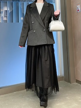 モユク札幌店さん(レディース・159cm)の冬コーディネート