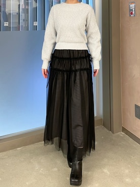 モユク札幌店さん(レディース・159cm)の冬コーディネート