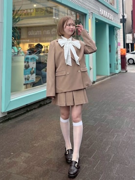 「31 Sons de mode（トランテアン　ソン　ドゥ　モード）のアイテム（ジャケット/アウター）」を使った、モユク札幌店さん（レディース・150cm）の春コーディネート