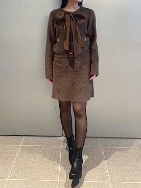 「ORiental TRaffic（オリエンタルトラフィック）のアイテム」を使った、モユク札幌店さん（レディース・159cm）の冬コーディネート