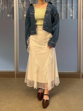 モユク札幌店さん（レディース・158cm）の春コーディネート