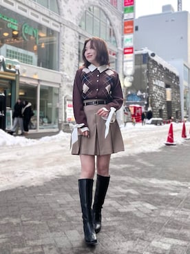 モユク札幌店さん（レディース・150cm）の冬コーディネート