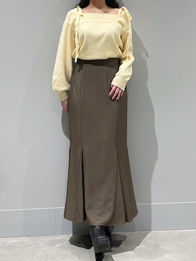 モユク札幌店さん（レディース・159cm）の冬コーディネート