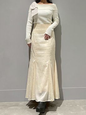 モユク札幌店さん（レディース・159cm）の冬コーディネート