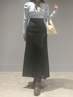 モユク札幌店さん（レディース・158cm）の冬コーディネート