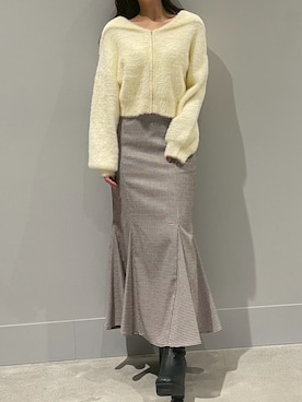 モユク札幌店さん(レディース・159cm)の冬コーディネート