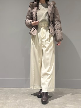 モユク札幌店さん(レディース・158cm)の冬コーディネート