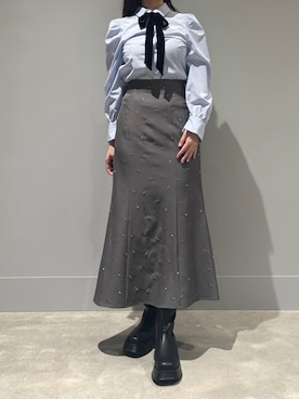 「ブルーコーデ」｜モユク札幌店さん（レディース・158cm）の秋コーディネート