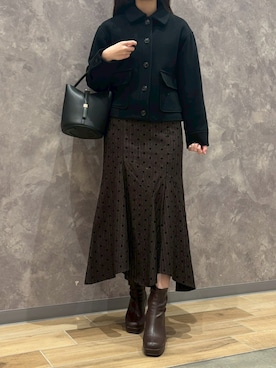 モユク札幌店さん（レディース・158cm）の冬コーディネート