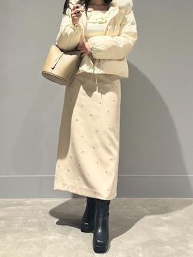 モユク札幌店さん（レディース・158cm）の冬コーディネート