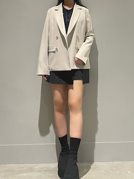 モユク札幌店さん(レディース・159cm)の冬コーディネート