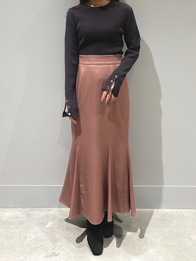 モユク札幌店さん（レディース・152cm）の冬コーディネート