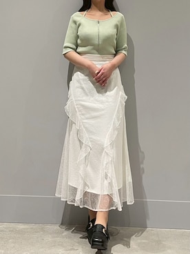 モユク札幌店さん（レディース・159cm）の春コーディネート