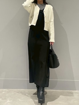 モユク札幌店さん（レディース・159cm）の冬コーディネート