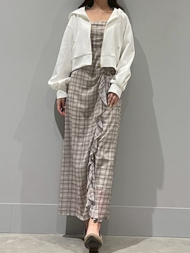 モユク札幌店さん（レディース・159cm）の春コーディネート