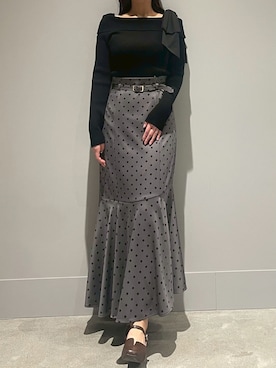 モユク札幌店さん(レディース・159cm)の冬コーディネート