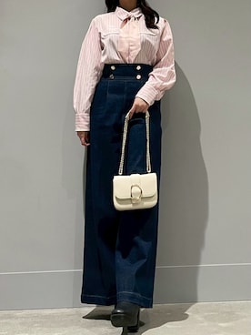 モユク札幌店さん（レディース・159cm）の冬コーディネート