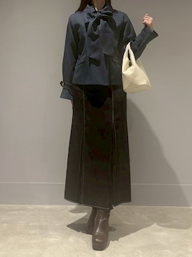 モユク札幌店さん（レディース・158cm）の冬コーディネート