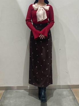 「ORiental TRaffic（オリエンタルトラフィック）のアイテム」を使った、モユク札幌店さん（レディース・159cm）の冬コーディネート