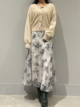 モユク札幌店さん（レディース・159cm）の冬コーディネート