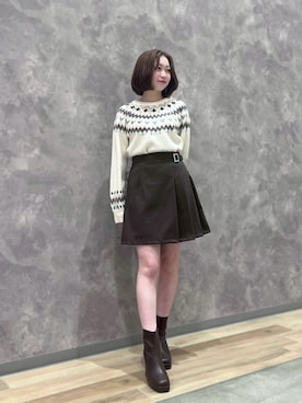 モユク札幌店さん（レディース・150cm）の冬コーディネート