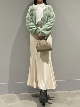 モユク札幌店さん（レディース・159cm）の冬コーディネート