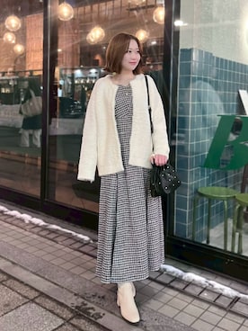 モユク札幌店さん（レディース・150cm）の冬コーディネート