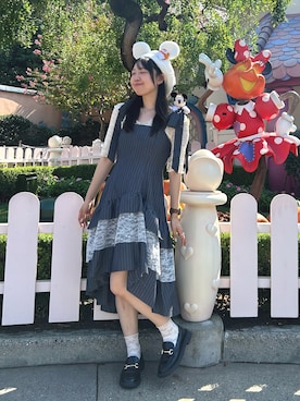 「disney」｜　harunaさん（レディース・159cm）の秋コーディネート