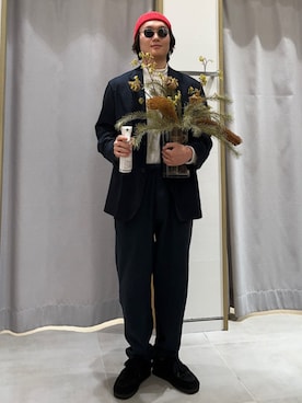 「SHIPS any（シップス エニィ）のアイテム（帽子）」を使った、KIMさん（メンズ・173cm）の夏コーディネート
