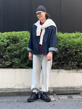 「SHIPS any（シップス エニィ）のアイテム（ブルゾン）」を使った、KIMさん（メンズ・173cm）の秋コーディネート