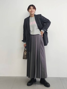 「アイテム（テーラードジャケット）」を使った、ISHIIさん（レディース・166cm・30代）の秋コーディネート