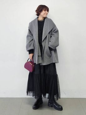 「アイテム（ハンドバッグ）」を使った、ISHIIさん（レディース・166cm・30代）の冬コーディネート