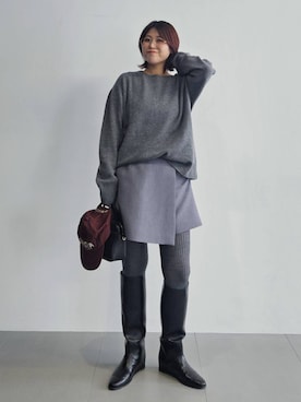 「BABYLONE（バビロン）のアイテム」を使った、ISHIIさん（レディース・166cm）の秋コーディネート