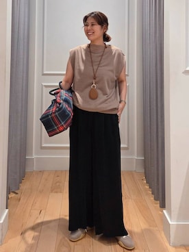 「MOHI（モヒ）のアイテム」を使った、ISHIIさん（レディース・166cm）の夏コーディネート