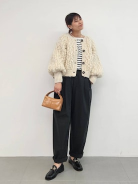 「アイテム（アクセサリー）」を使った、ISHIIさん（レディース・166cm・30代）の秋コーディネート