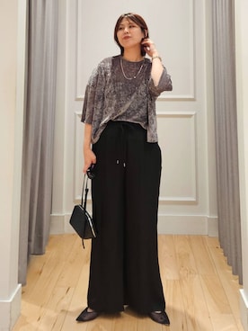 「アイテム（パンプス）」を使った、ISHIIさん（レディース・166cm）の夏コーディネート